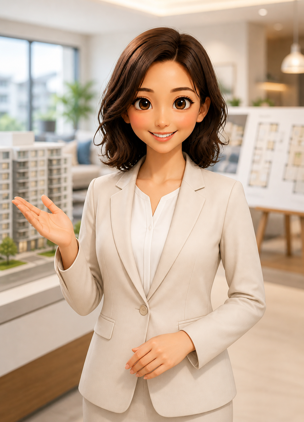 不動産相談に対応するAIスタッフ